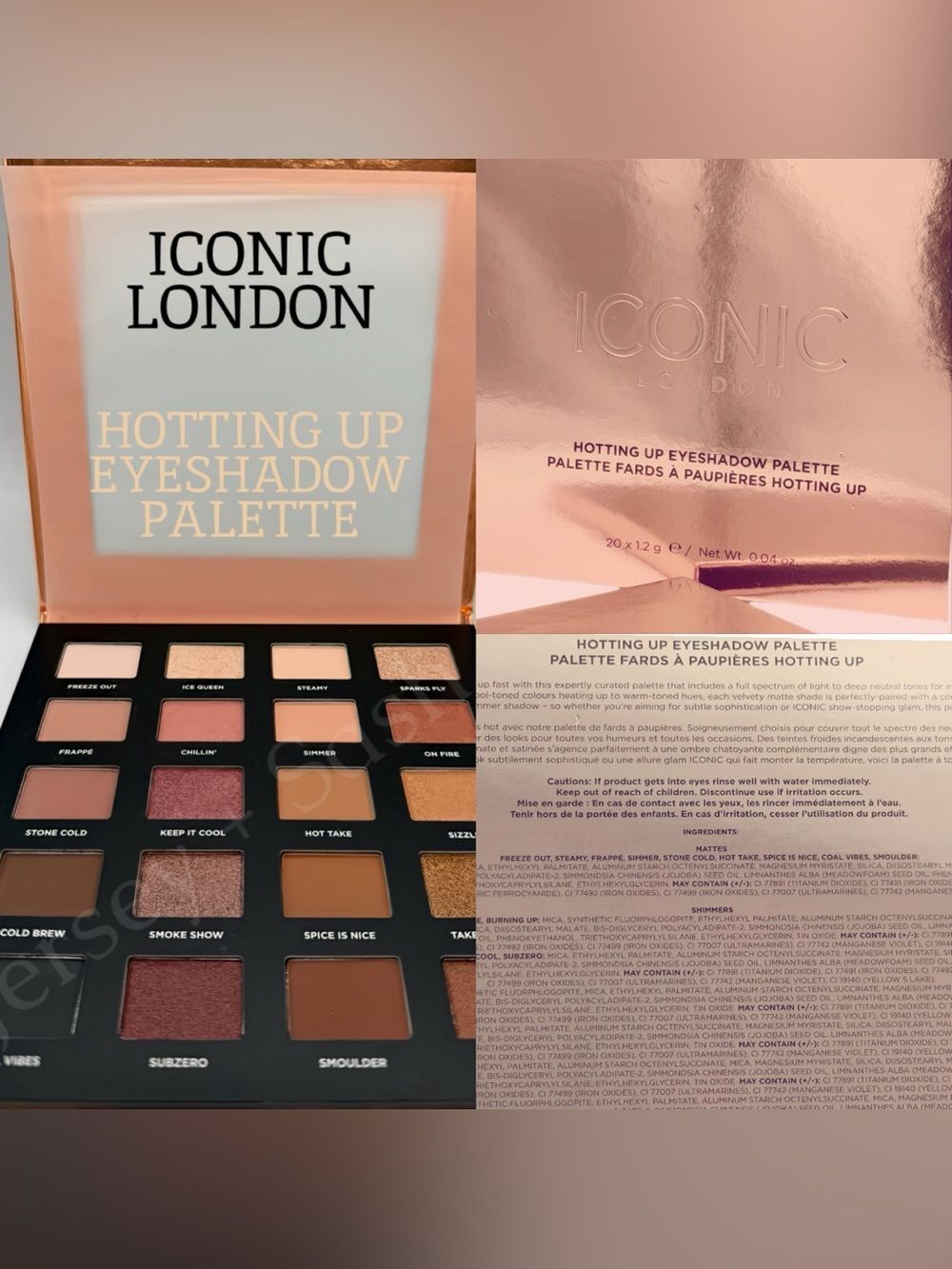 NWT NIB ICONIC LONDON HOTTING UP 20 SUMMER READY SHADES EYESHADOW PALETTE